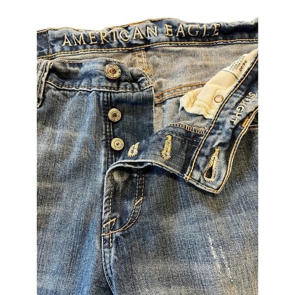 AMERICAN Eagle Straight Leg Men's Jeans Size 34/30 - Picture 11 of 13
